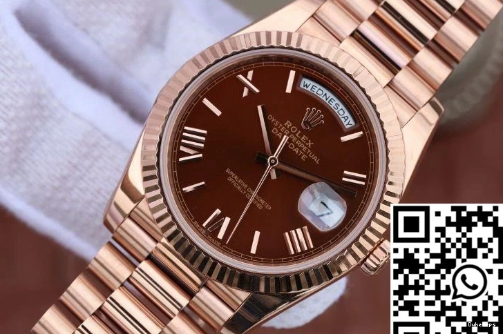 EW Rolex Dial Date Factory 40mm 228235 Brown Day 0123
